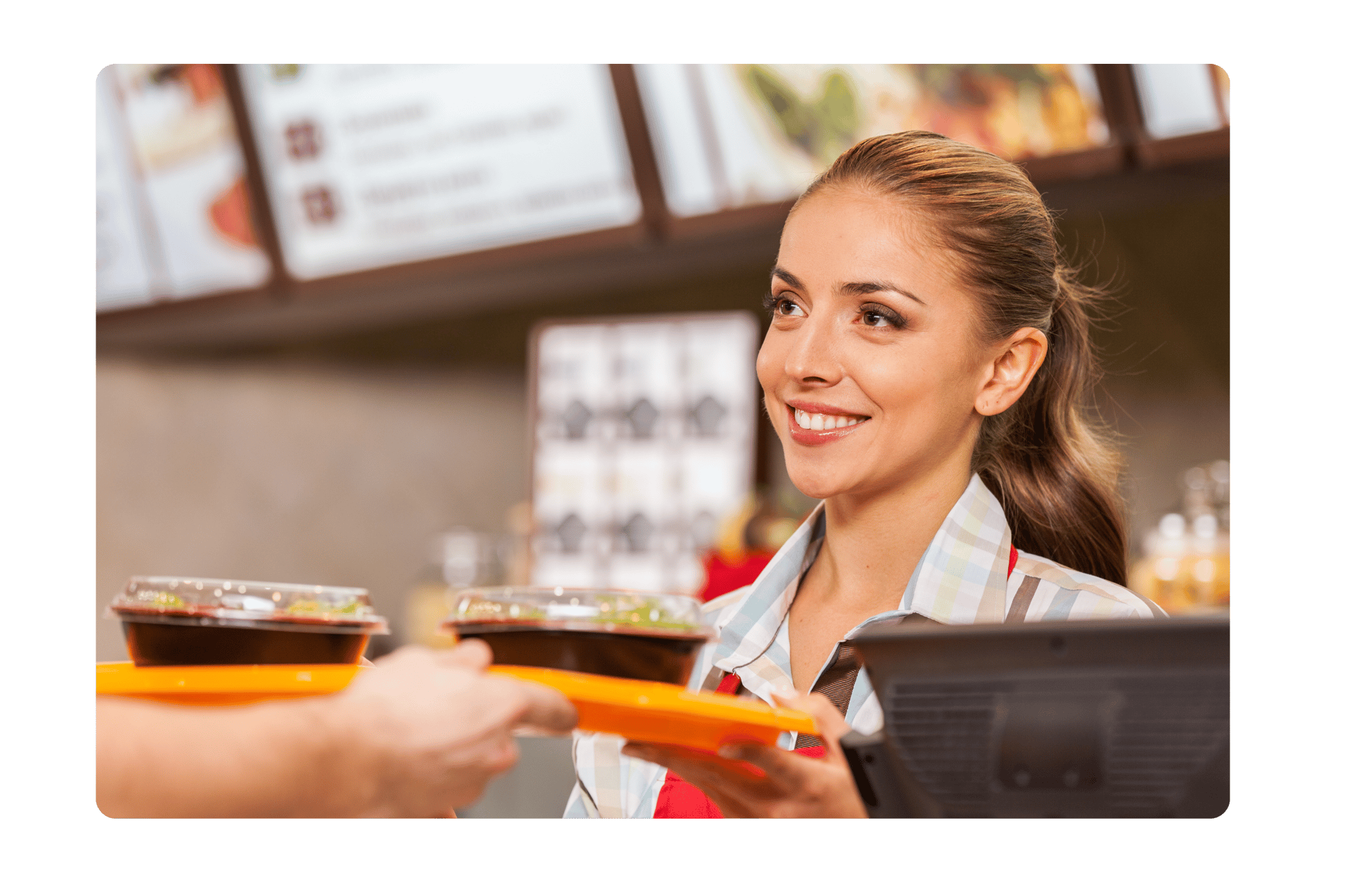 Restaurant Server Smiling